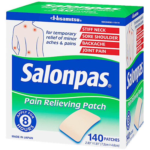 Salonpas Pain Relieving Patch, 140 PATCHES