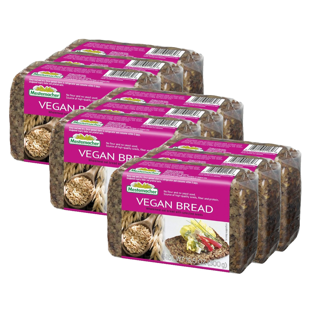 Mestemacher Vegan Bread, 300g. (Pack of 9)