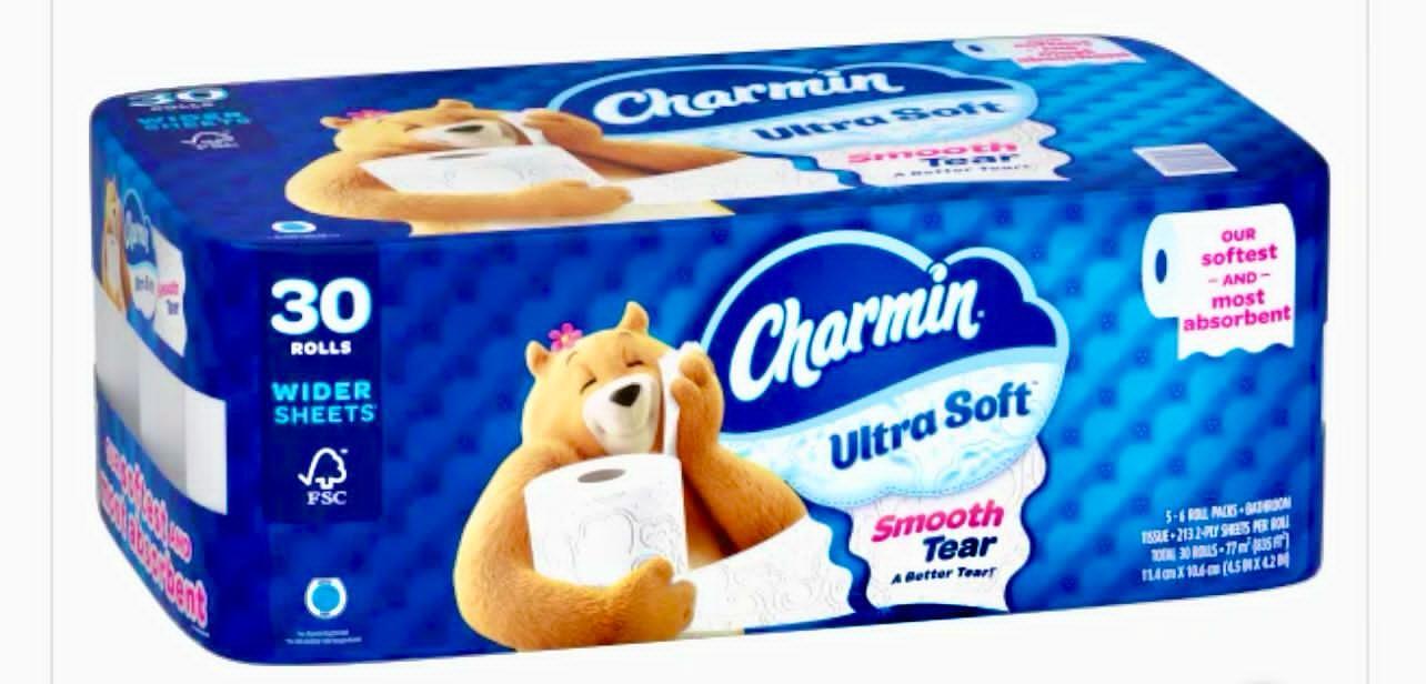 Charmin Ultra Soft 2-Ply Bath Tissue 213 sheets, 30 Rolls