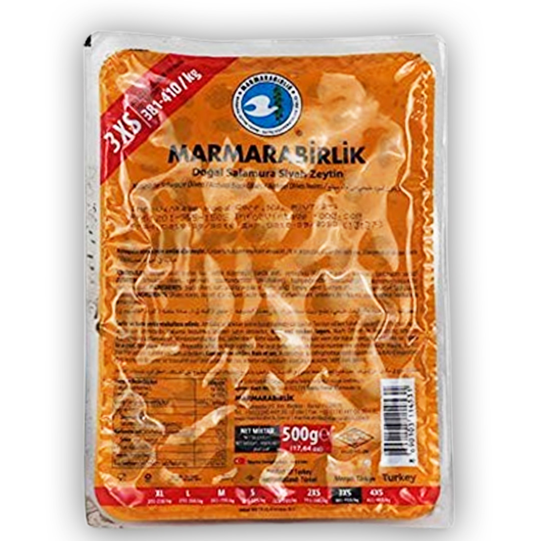 Marmara birlik  natural black olives, 500g