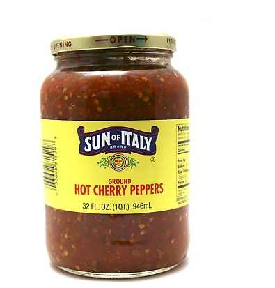 Hot Cherry Peppers Ground - 32oz