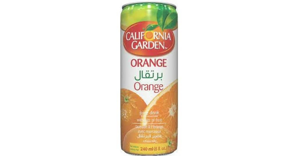 California Garden Orange Juice with pieces
