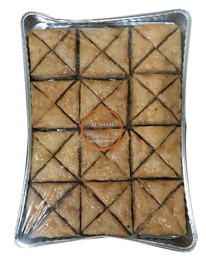 AL SHAM Greek Baklava Pastry with Walnuts ( Triangle )