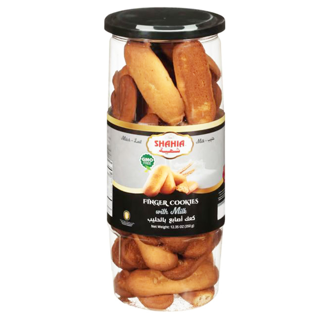 Shahia Finger Cookies With Milk