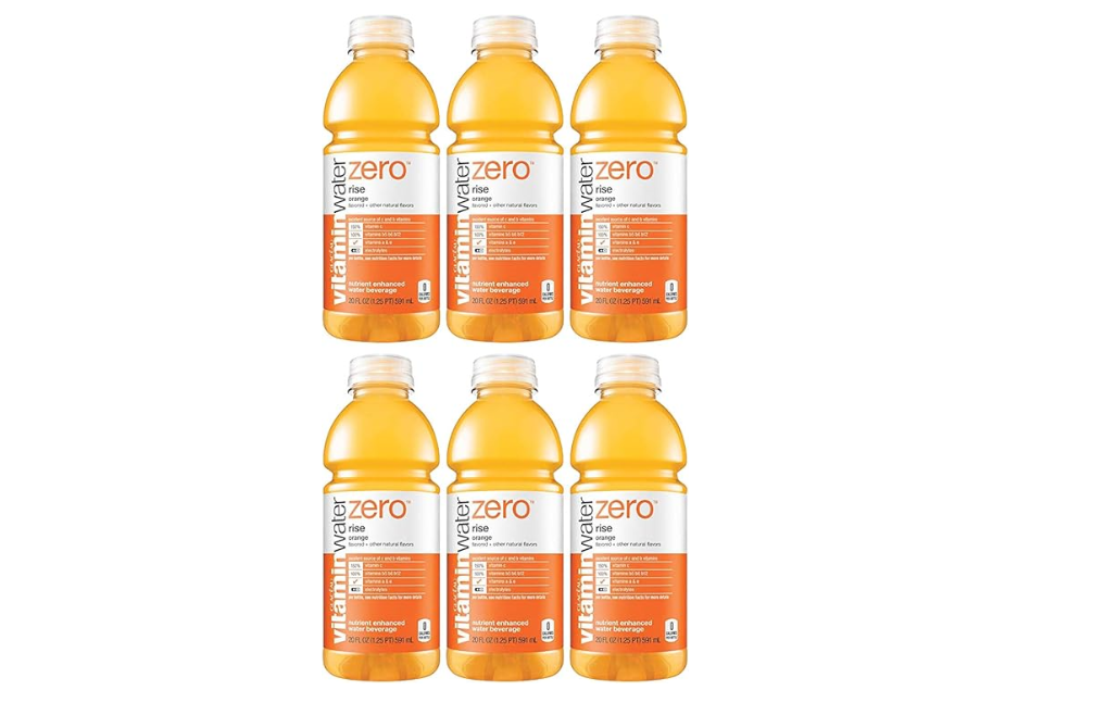 Vitamin Water Zero, Orange - Rise, 20oz Bottle (Pack of 6)