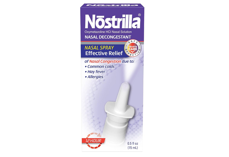 Nostrilla Nasal Decongestant Spray, Stuffy Nose Relief, 0.5 oz (6 Pack)