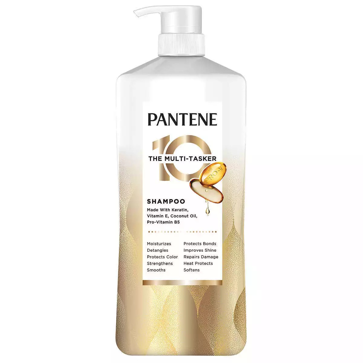 Pantene Multi-Tasker 10 in 1 Shampoo, 38.2 fl oz