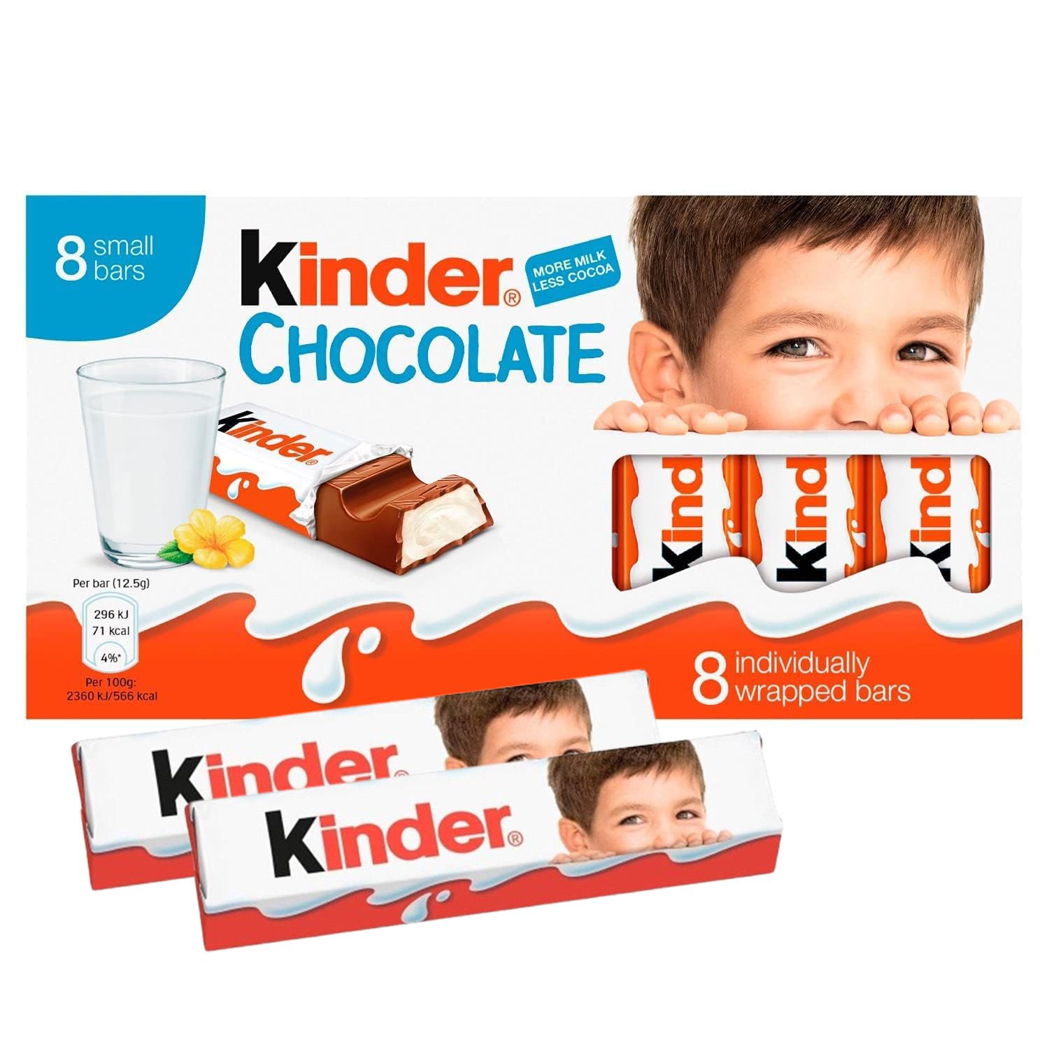 KINDER Chocolate ,8 Bars