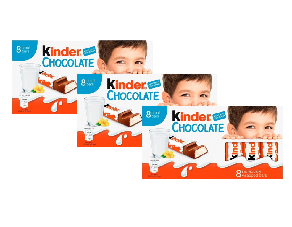 KINDER Chocolate Bars3.52 oz. - 3 Packs