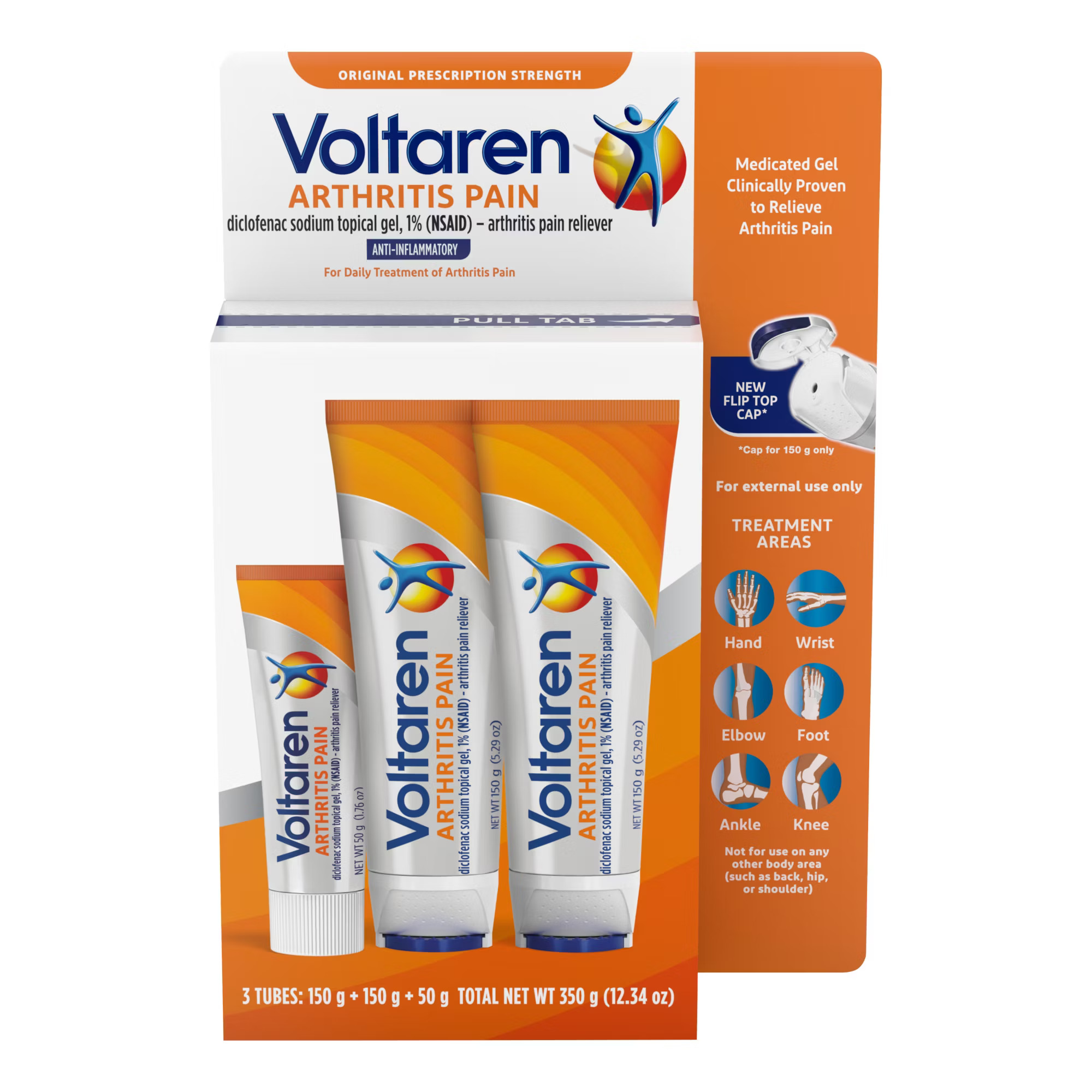 Voltaren Topical Arthritis Pain Relief Gel, 3 pk