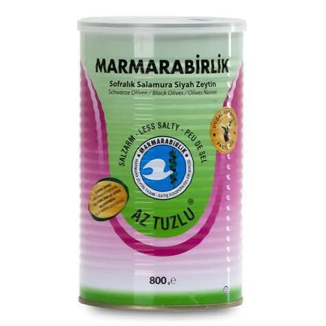 Marmarabirlik Natural Black Olives ,less salty,  800 G