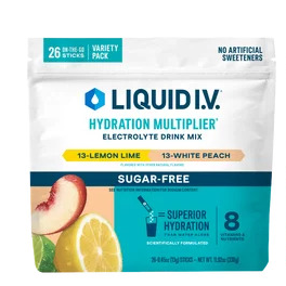 Liquid I.V. Hydration Multiplier Electrolyte Drink Mix, Sugar Free, Variety Pack, 0.45 oz, 26 CT