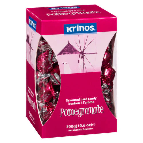 KRINOS Pomegranate Flavored Hard Candy, 10.6 oz