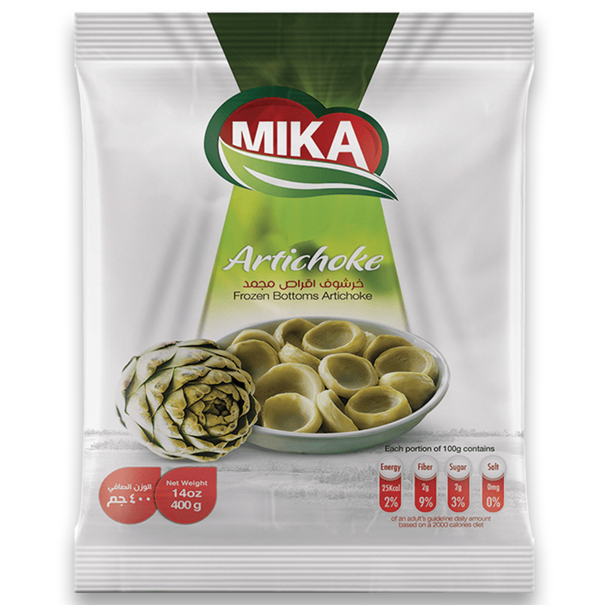 MIKA Frozen Bottoms Artichoke, 400g.