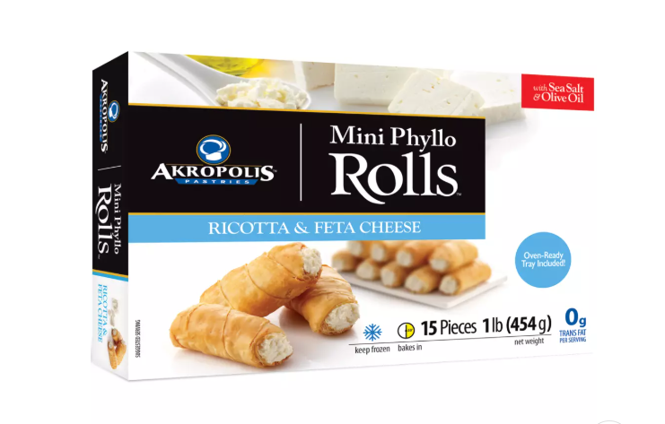 Akropolis Ricotta & Feta Cheese Rolls 15 Pieces (454g)