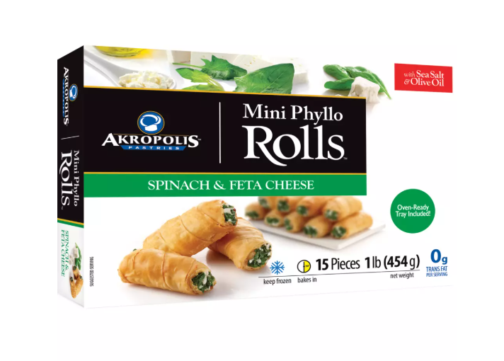 Akropolis Spinach and Feta Cheese Rolls 15 Pieces (454g)