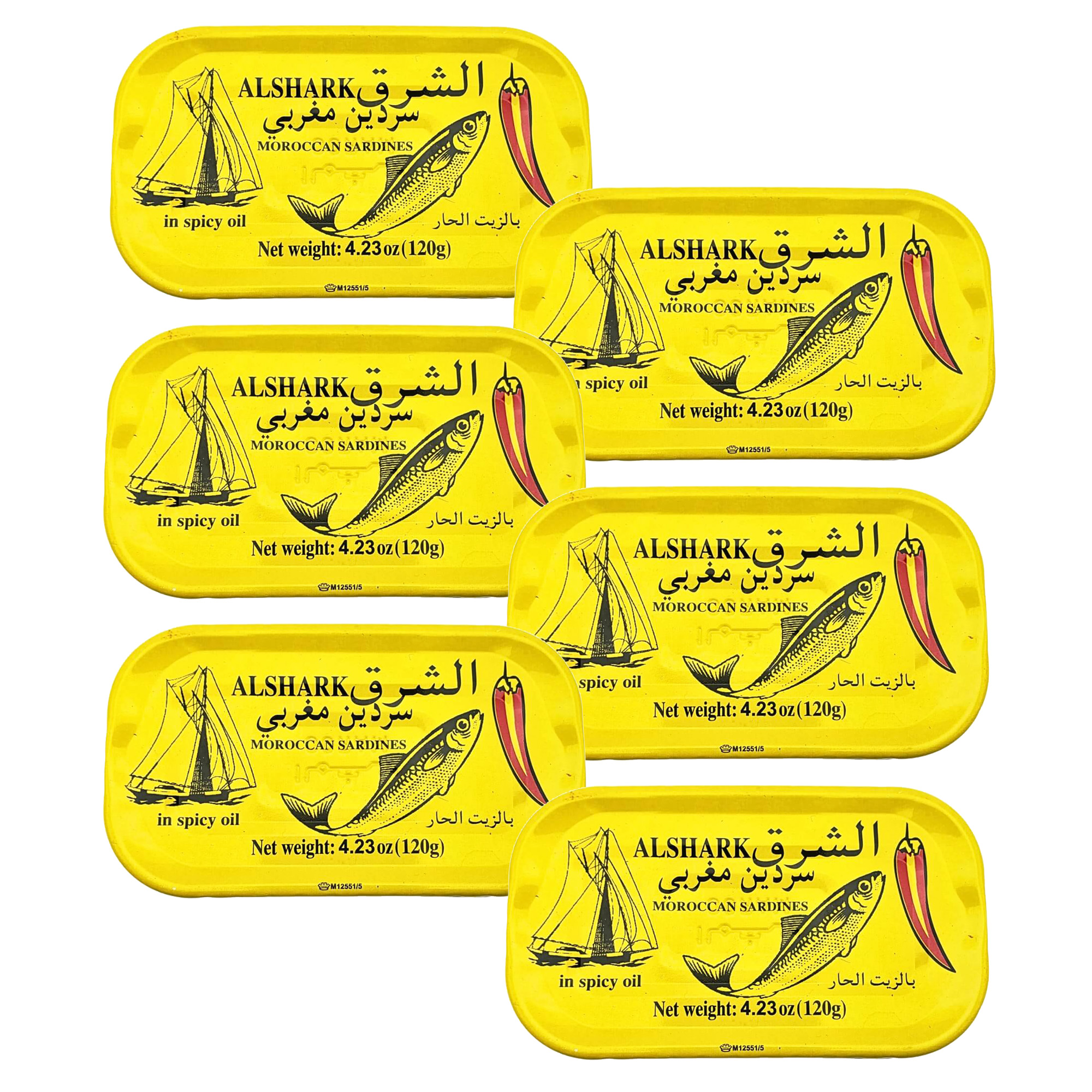 ALSHARK - MOROCCAN SARDINES IN SPICY OIL X 6