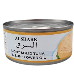 ALSHARK TUNA FISH WITH SUNFLOWER OIL 6 OZ
