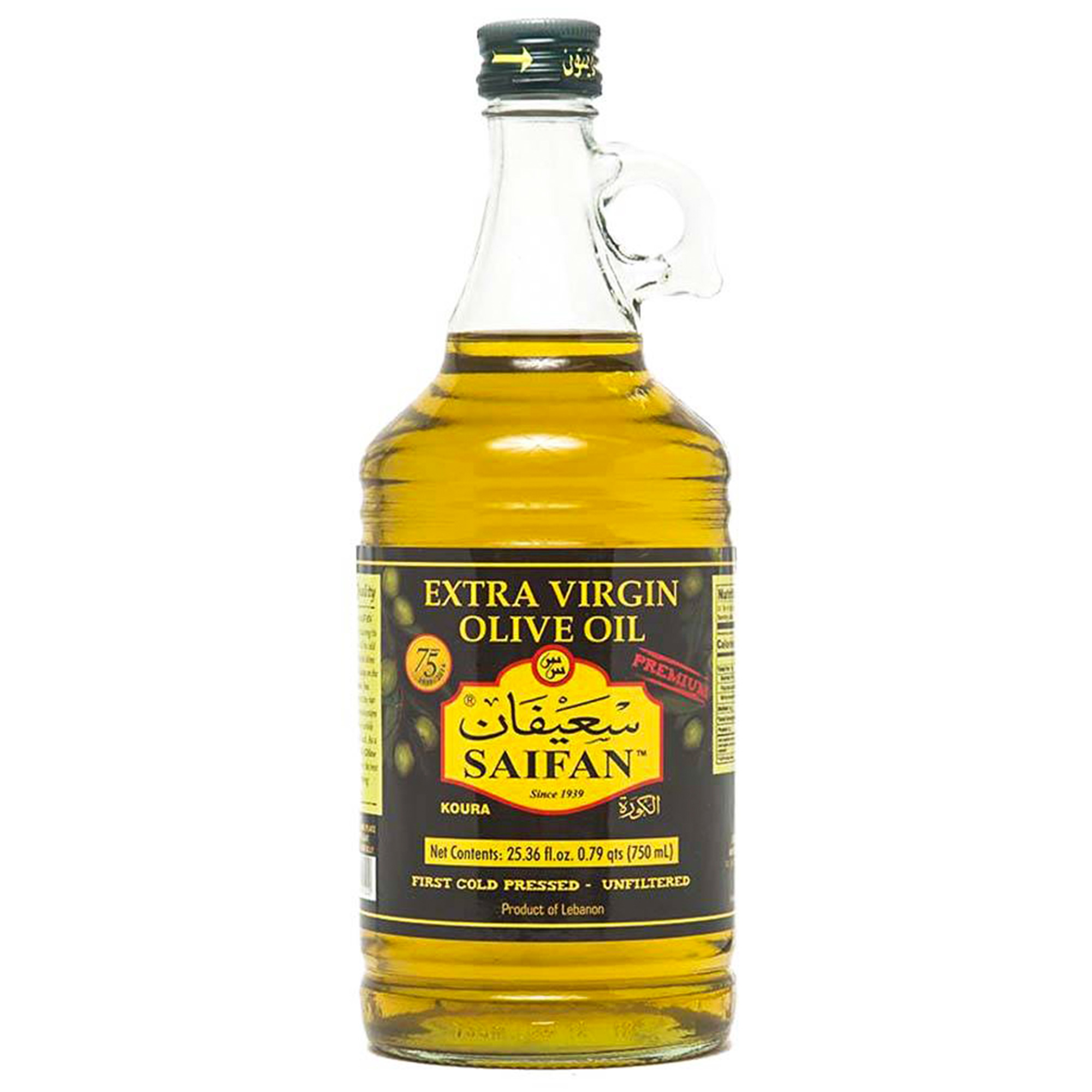 SAIFAN Lebanese Extra Virgin Olive Oil, 750ml.