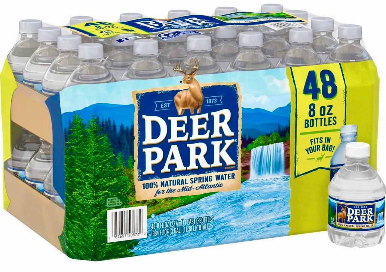 DEER PARK 100% Natural Spring Water 8 fl. oz.- 48 Bottles