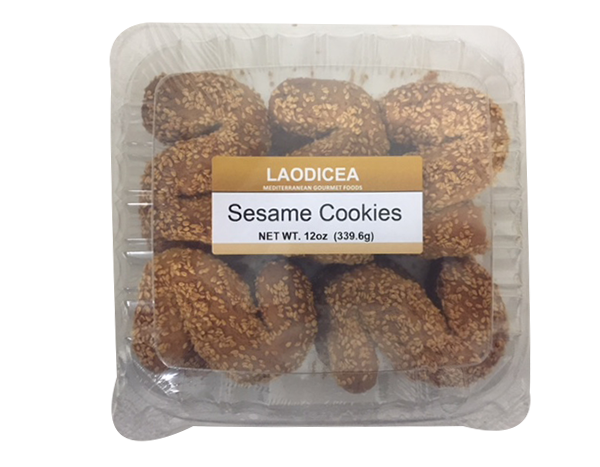LAODICEA Sesame Cookies , 12 oz
