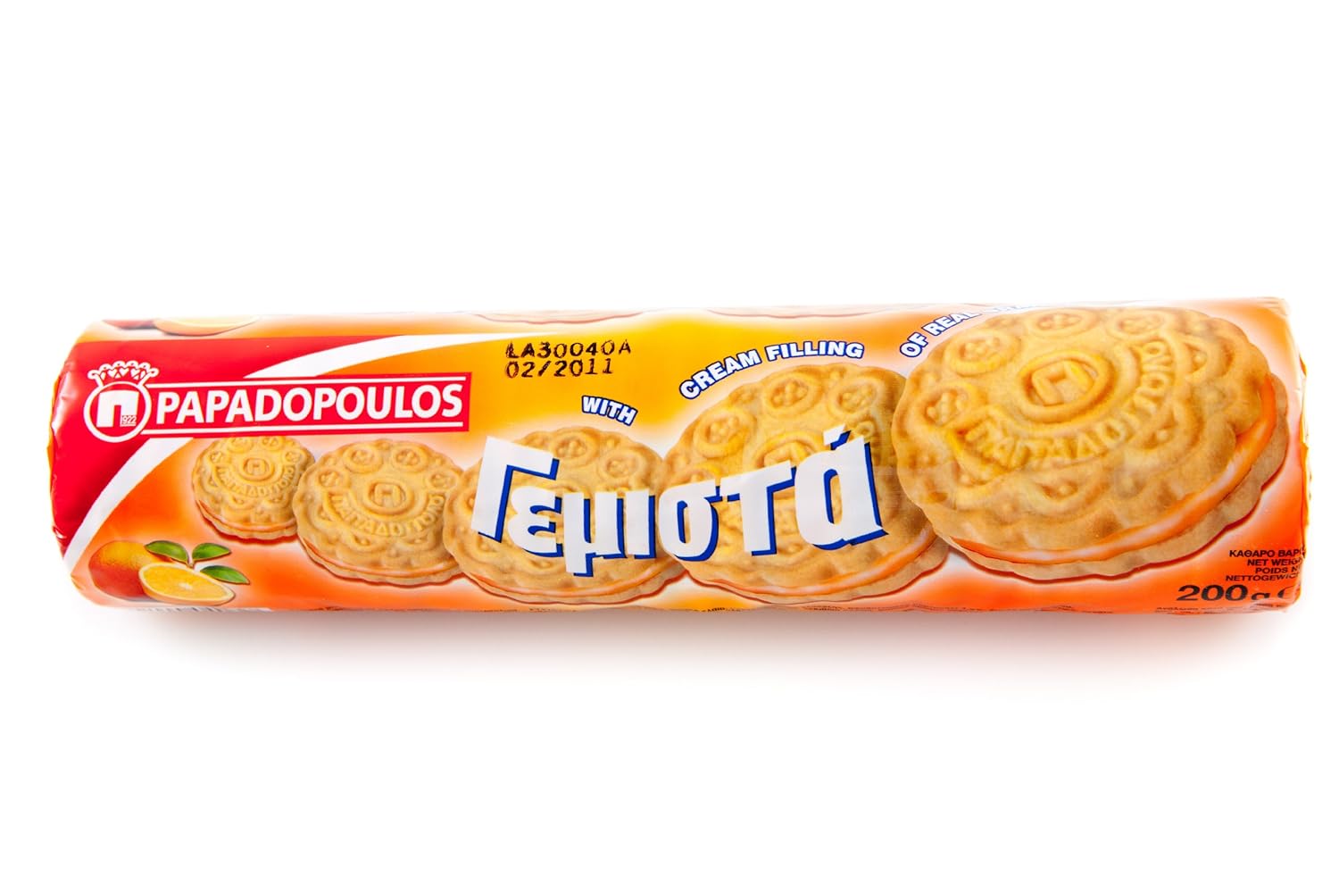 PAPADOPOULOS Orange Cream Sandwish Biscuits