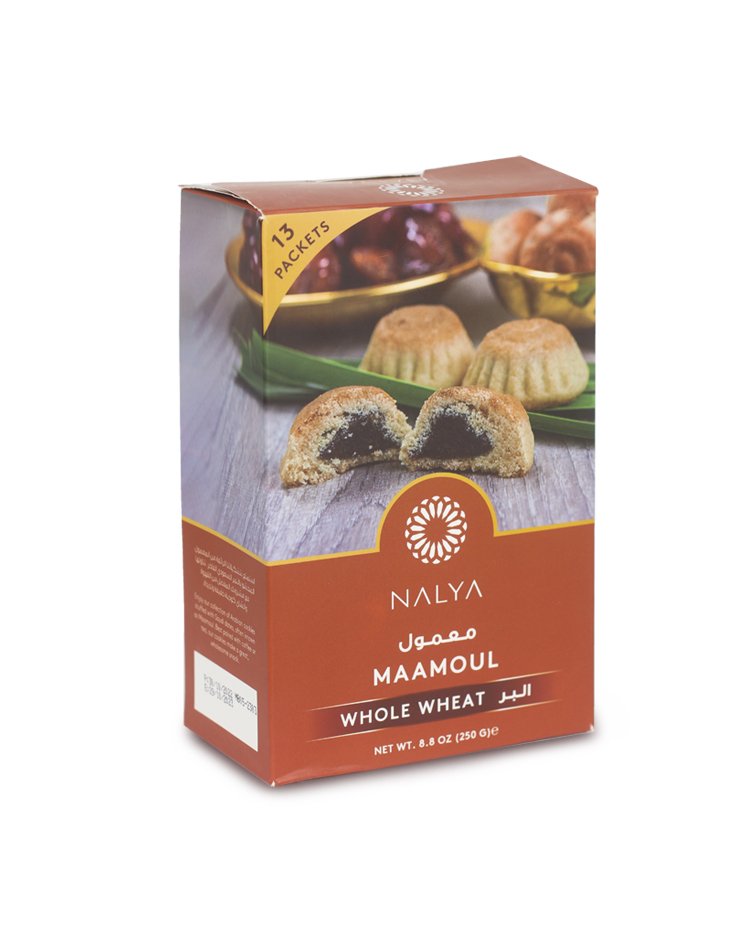 Nalya Maamoul Dates Whole Wheat, 250g.