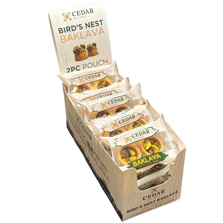 Cedar Bird's Nest with Pistachio (Box of 12)