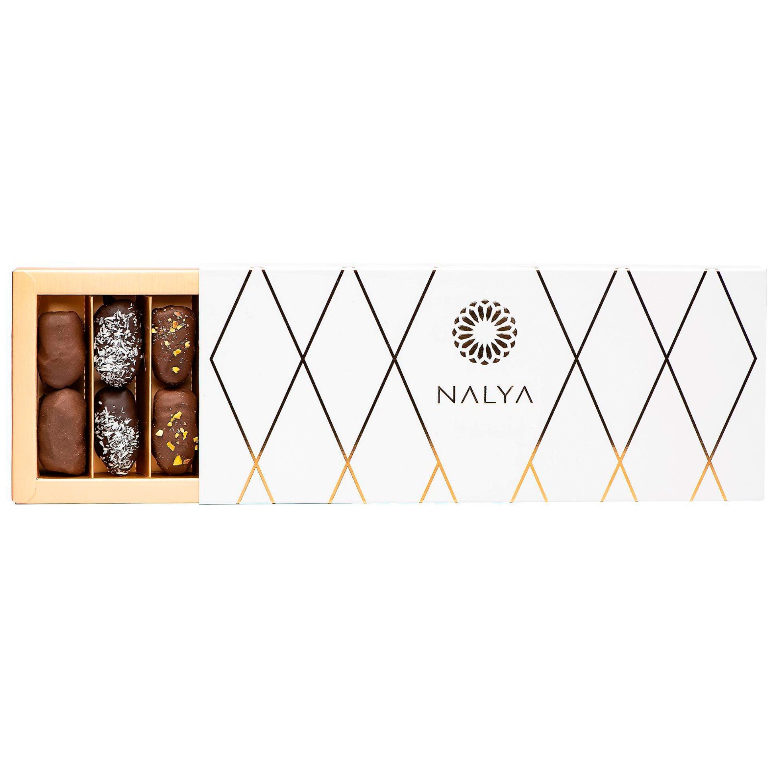 NALYA Assorted Chocolate Dates 300 G