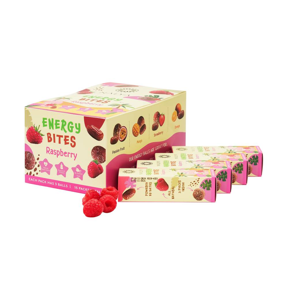 NALYA Dates Energy Bites with Raspberry 30 G (15 Pcs)