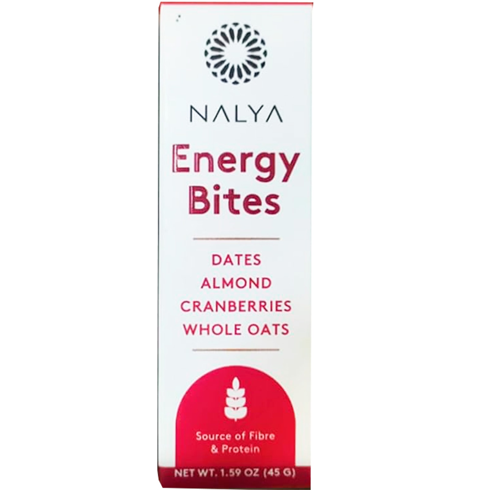 NALYA Dates Energy Bites Almonds, Cranberries. 45 G