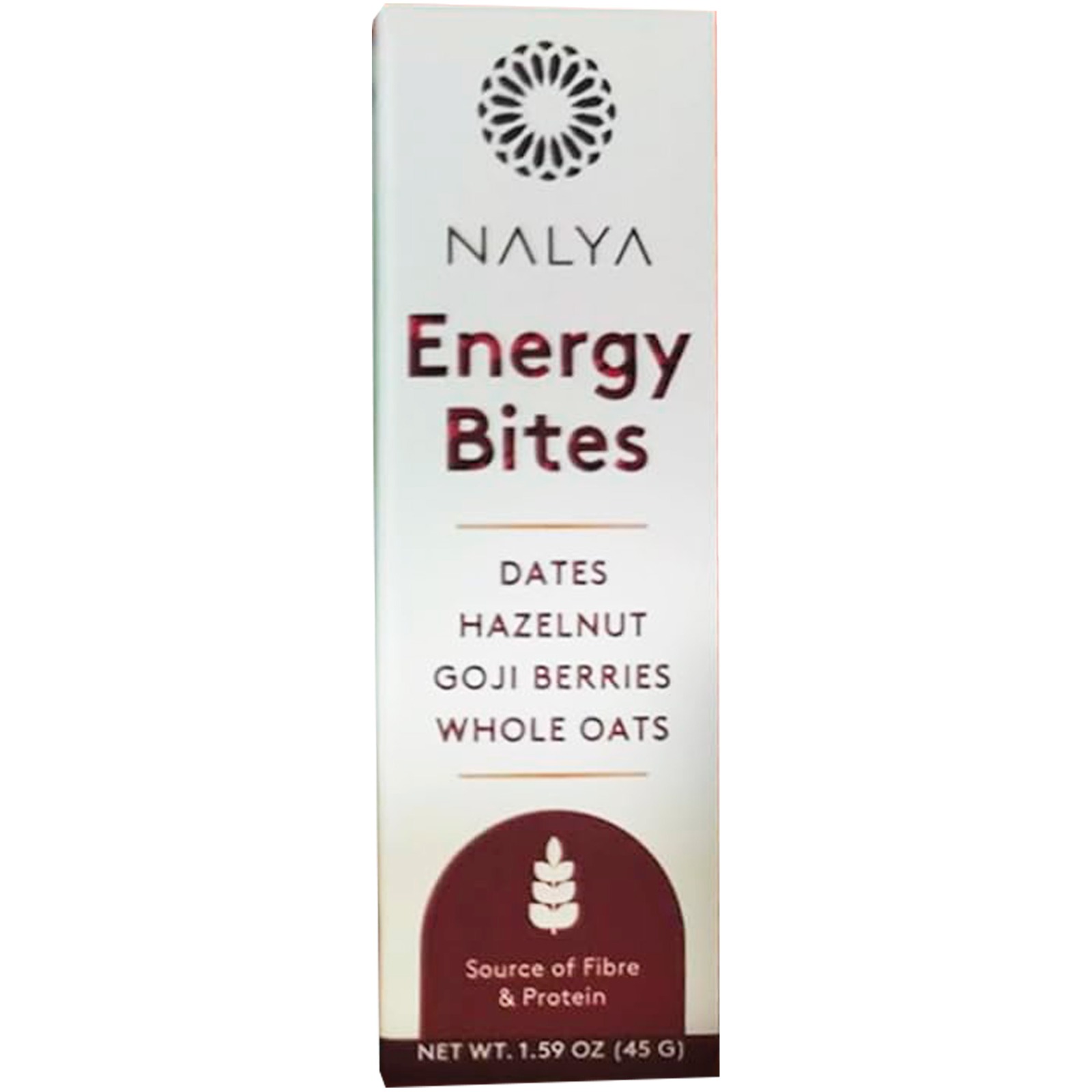 NALYA Dates Energy Bites with Hazelnut, Goji Berries 45 G