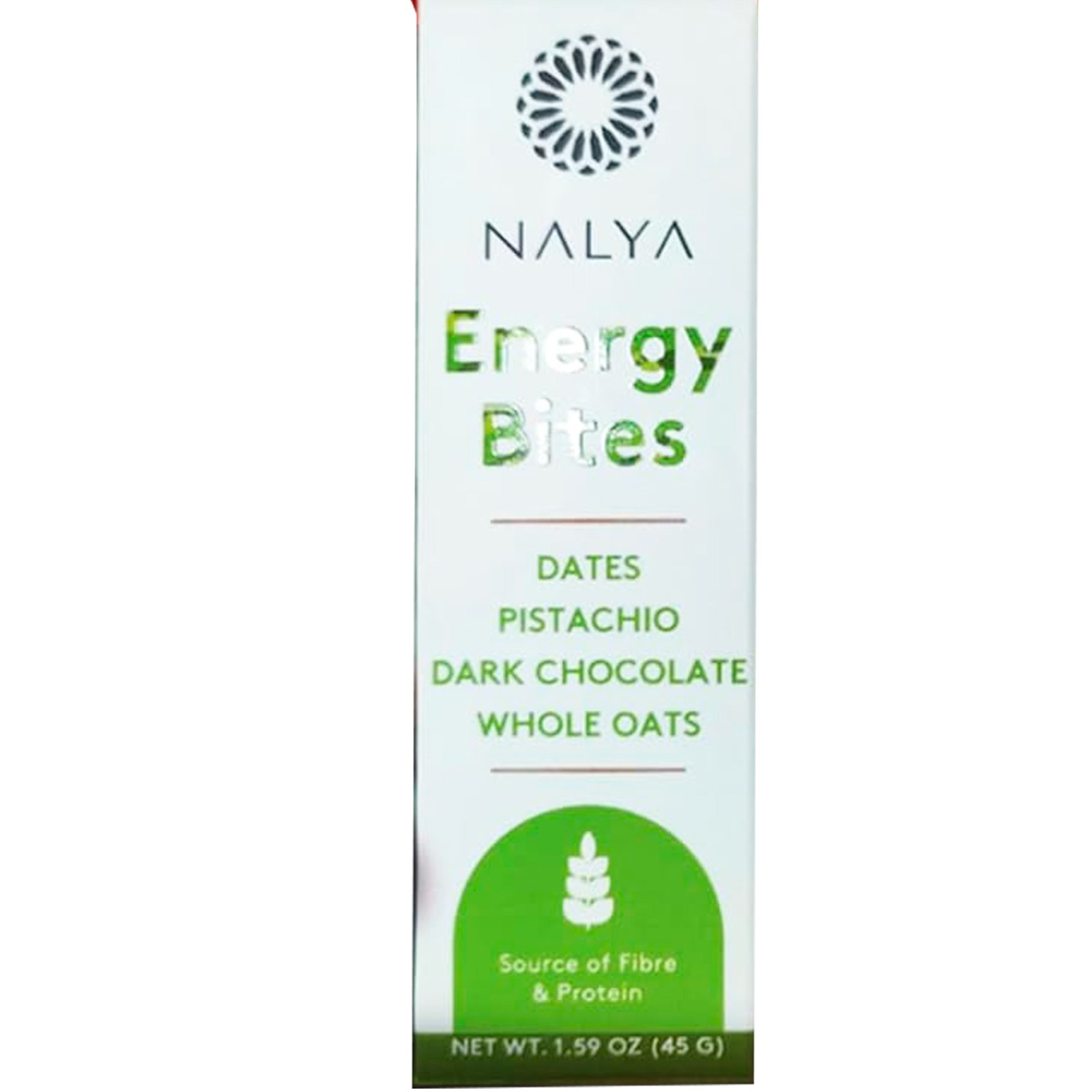 NALYA Dates Energy Bites Pistachio, Dark Chocolate. 45 G