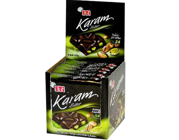 Eti Dark Chocolate with Pistachios (Box Of 6 )