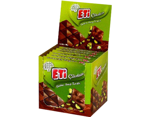Eti Milk Chocolate with Pistachios (Box Of 6)