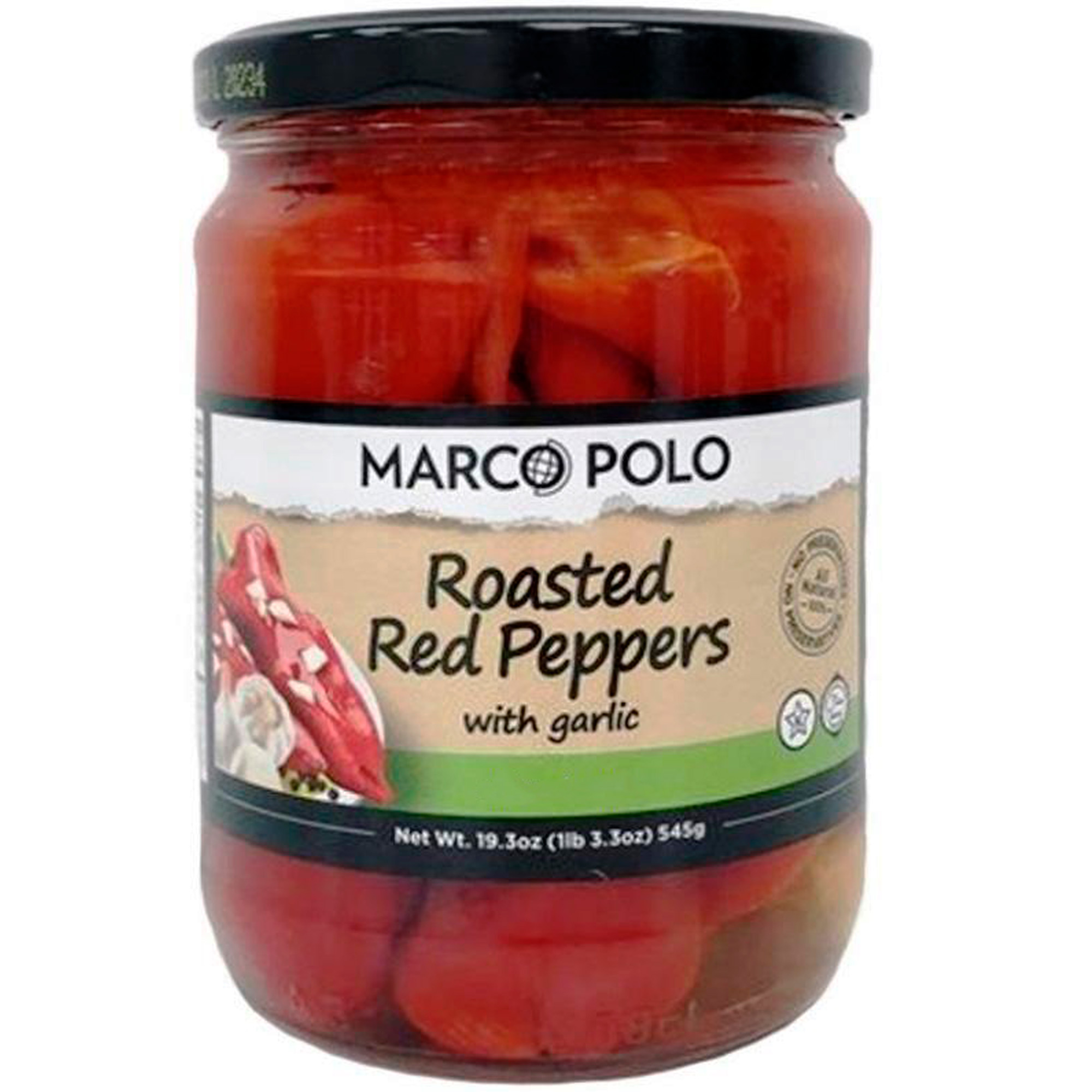 MARCO POLO Roasted Peppers with Garlic, 545g.