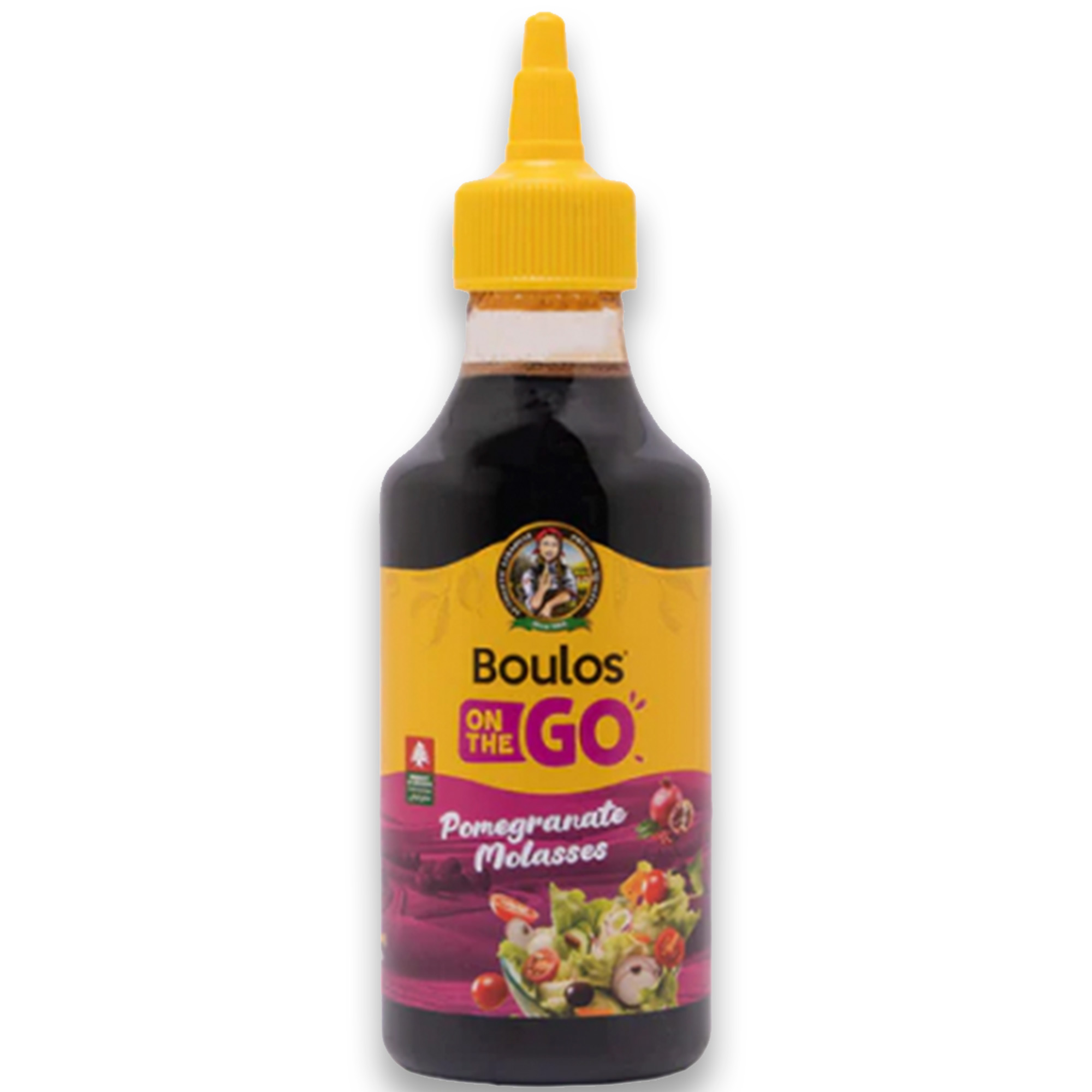 Boulos Pomegranate Molasses - Squeezable Bottle, 8.45 fl oz.