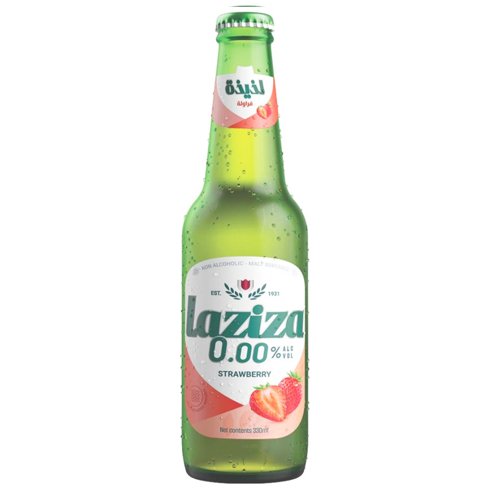 Laziza Strawberry Beer - Alcohole Free