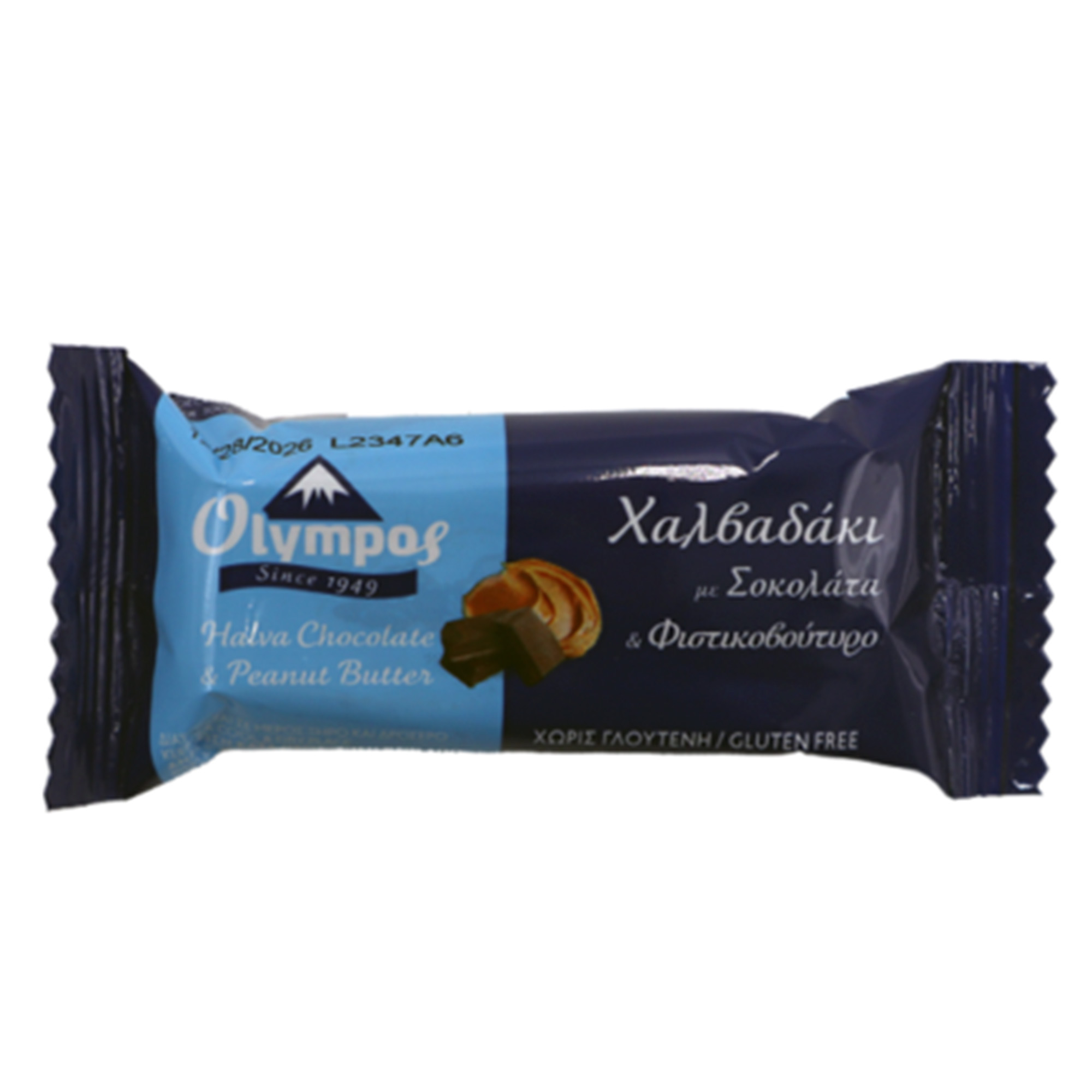 Olympos Peanut Butter & Choco Halva Bar 40g