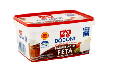 DODONI Greek  Barrel Aged Feta Cheese , 14 OZ