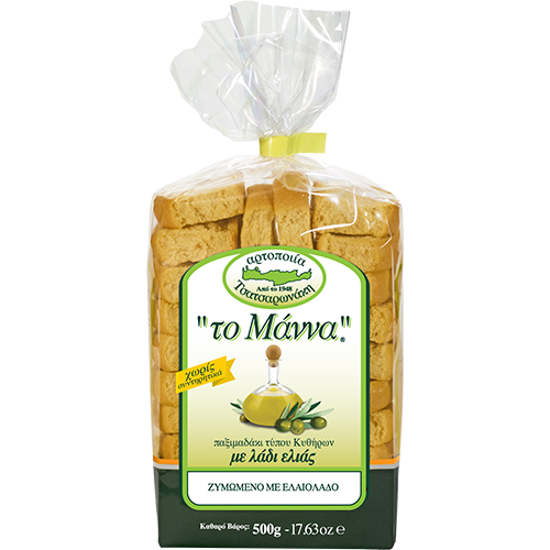 Bakery Tsatsaronakis Wheat Rusks With Olive Oil 500 G