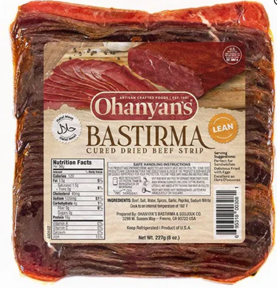 Ohanyan's Bastirma Sliced Halal