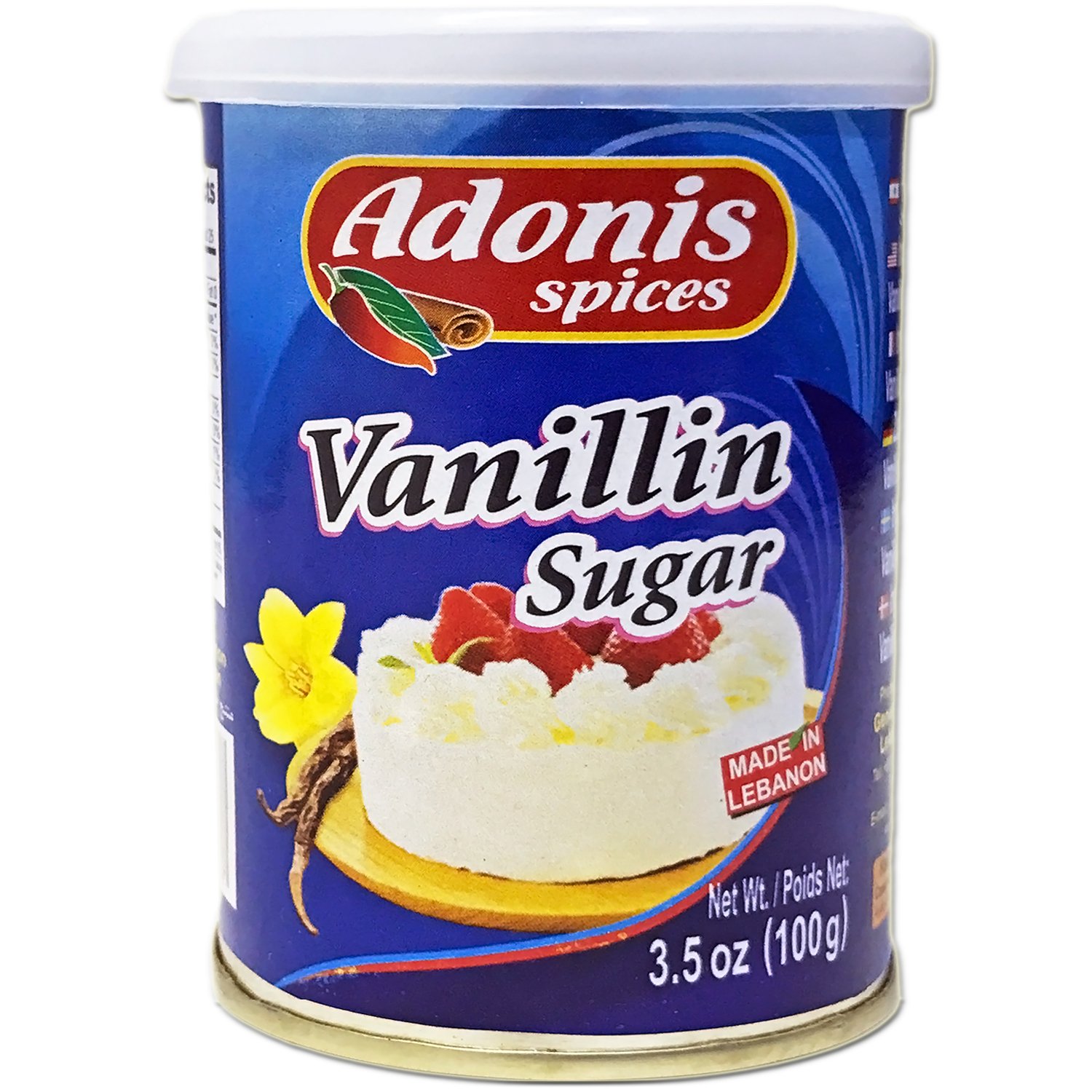 Adonis Vanillin Sugar, 3.5 oz.