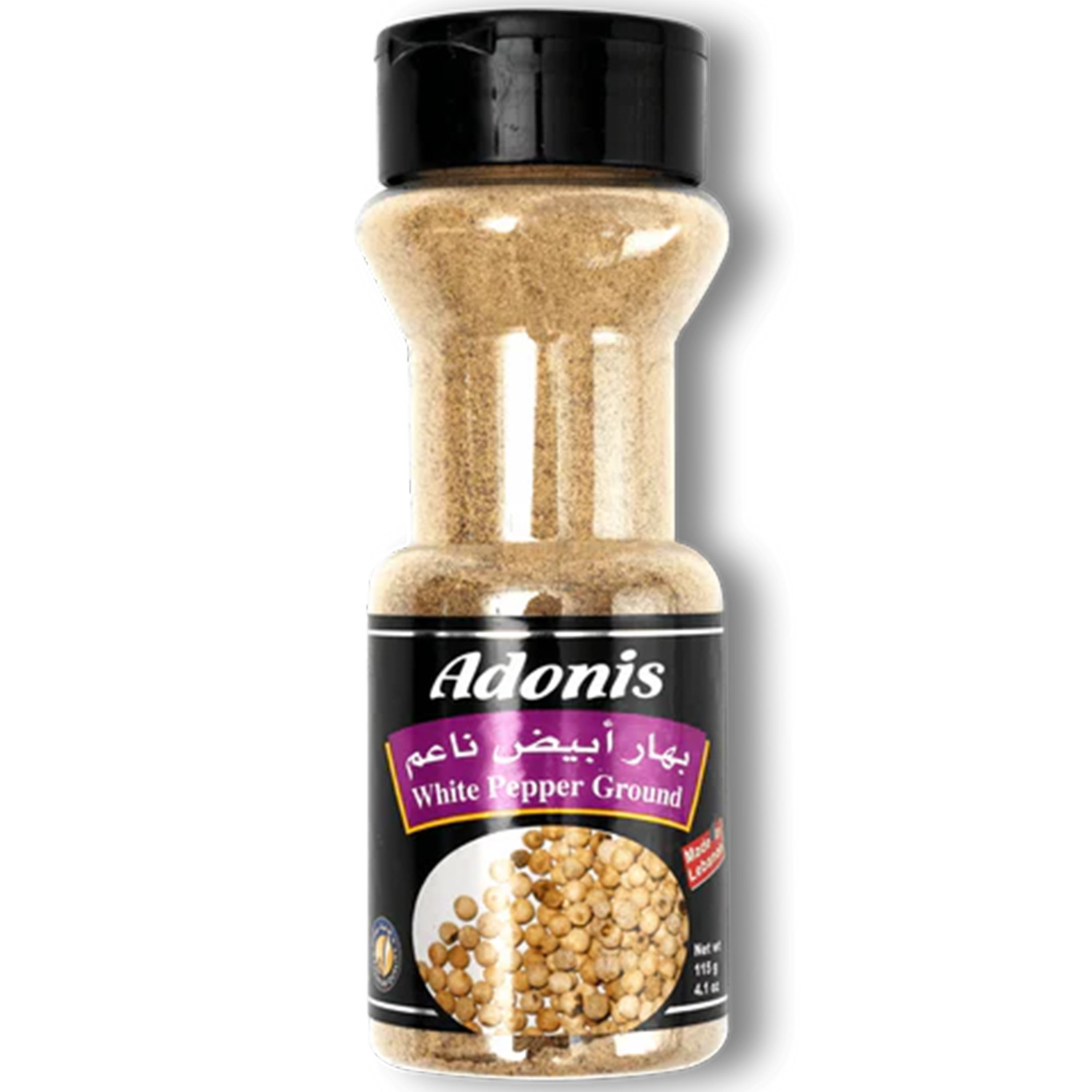 Adonis White Pepper Ground, 115g.