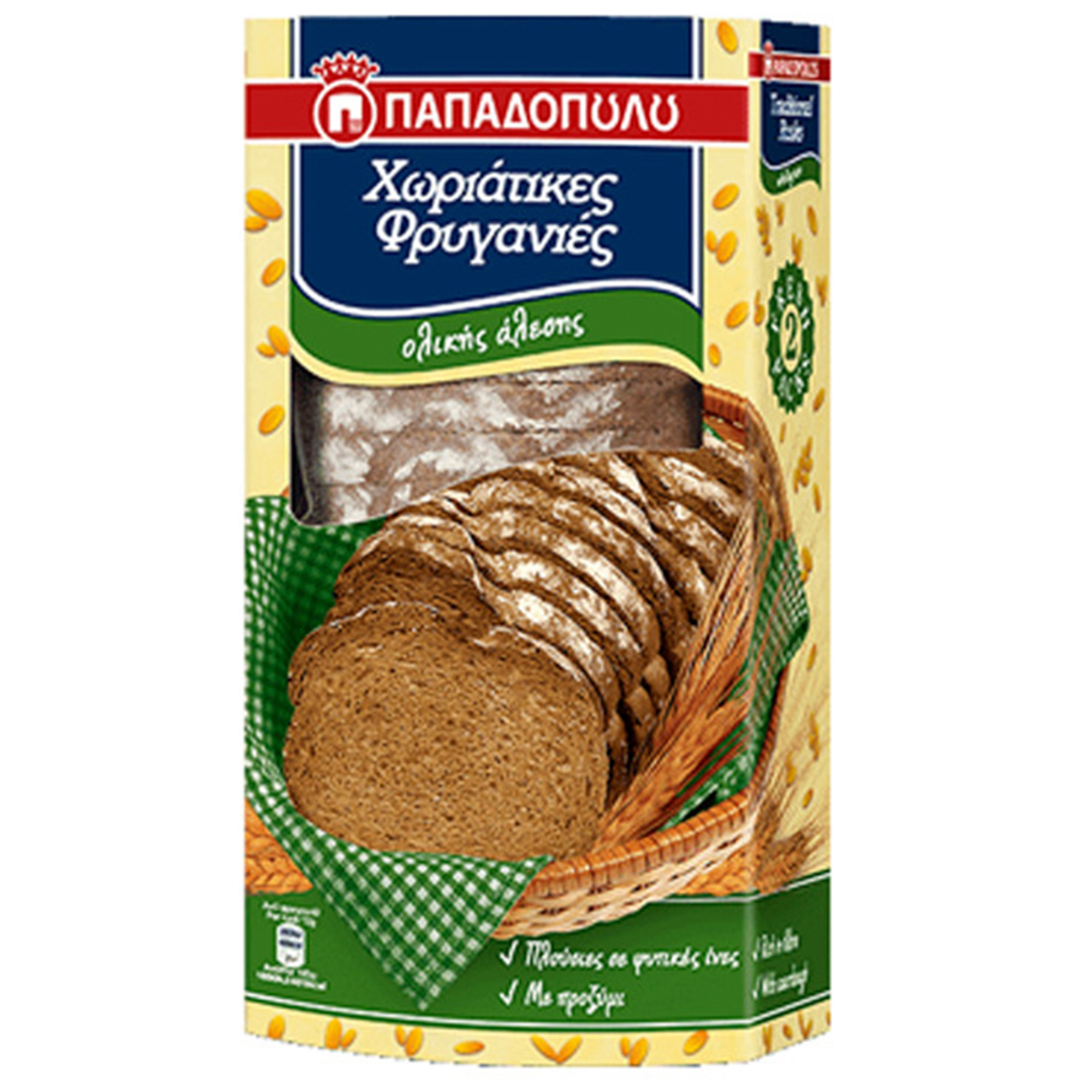 PAPADOPOULOS Traditional Whole Grain Rusks 240gr