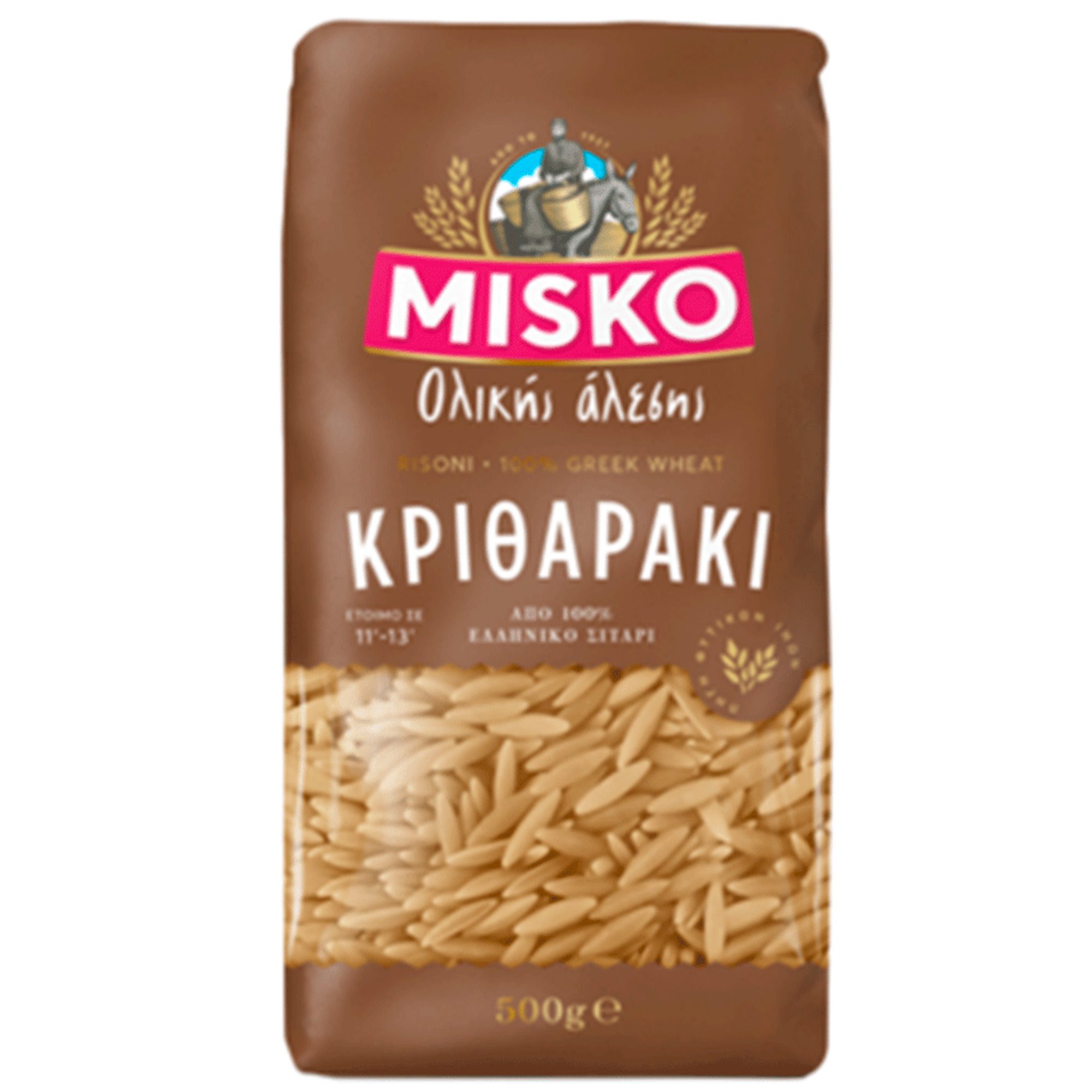Misko Whole Wheat Medium Orzo, 500gr