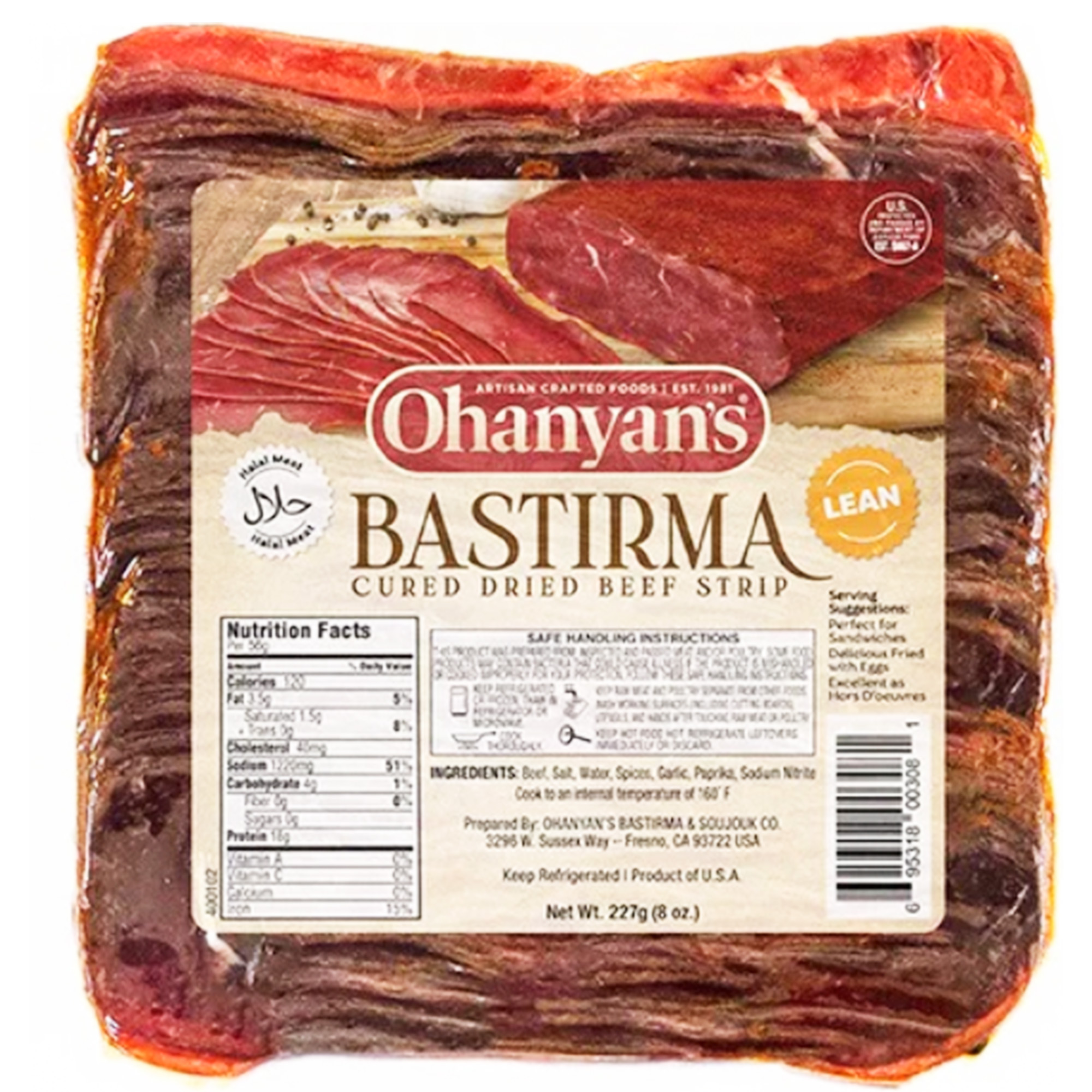 Ohanyan's Bastirma Sliced Halal
