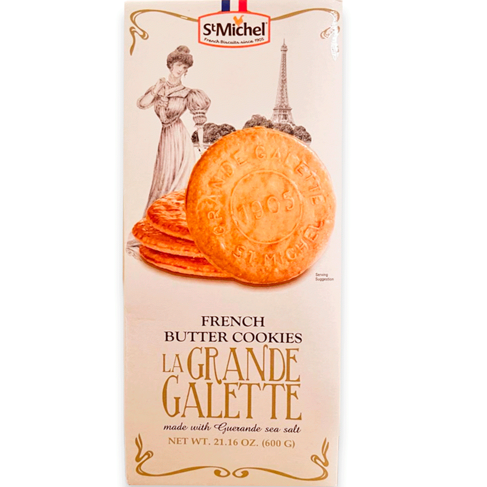 St Michel French Butter Cookies La Grande Galette from France 600g.