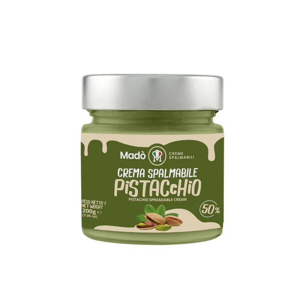 Madò Creme Spalmabili Spreadable cream Pistachio 50%