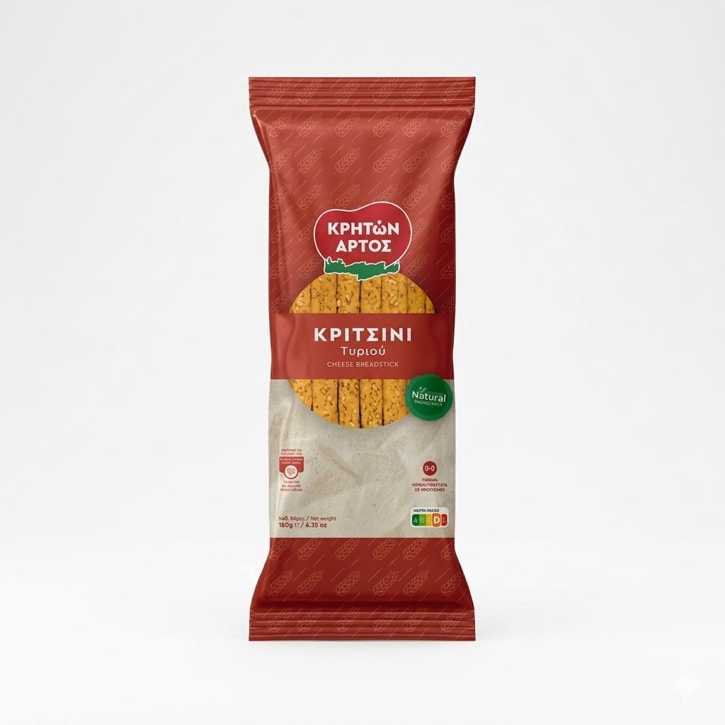 Kriton artos Breadsticks with Cretan Cheese 180gr